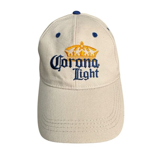 CORONA LIGHT MENS STRAPBACK ADJUSTABLE TAN HAT CAP B18G‎ - Picture 2 of 8